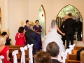 Mum and Dad stand to declare giving away the bride =)